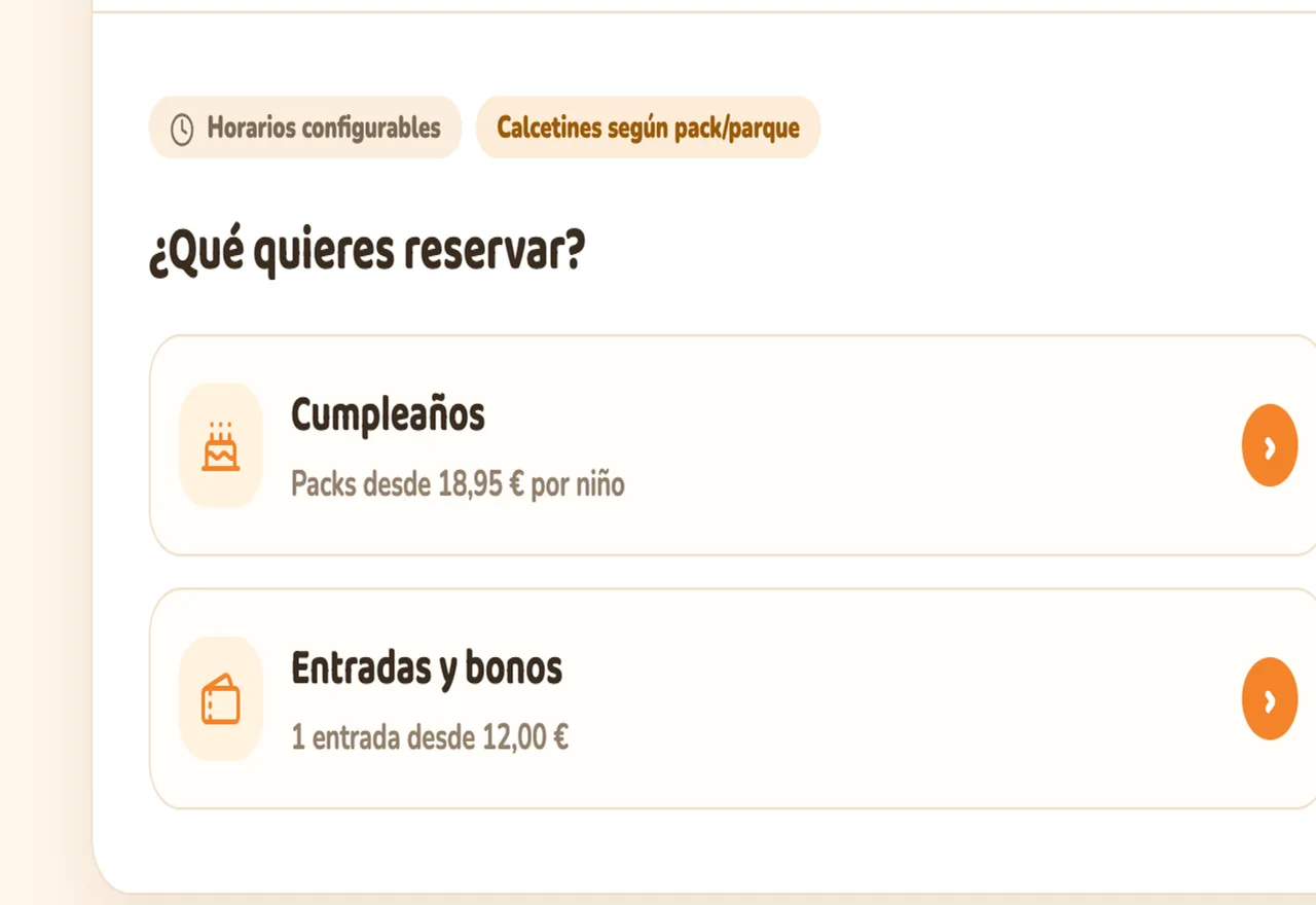 PartyBookIt family booking flow preview